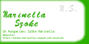 marinella szoke business card